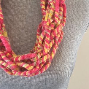Tutti Frutti handmade arm knit infinity scarf